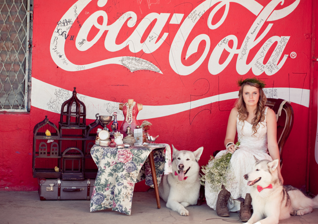 Styled glamour and vintage shoot
