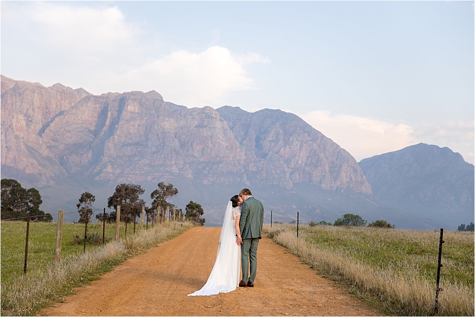 intimate wedding at Boschendal
